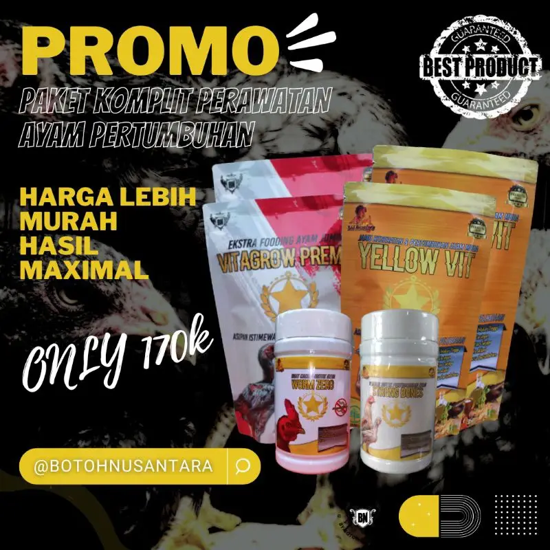 PAKET KOMPLIT Ayam di masa pertumbuhan kalk calsium obat cacing vitamin jamu pakan ayam jadi cepat besar tulang kuat