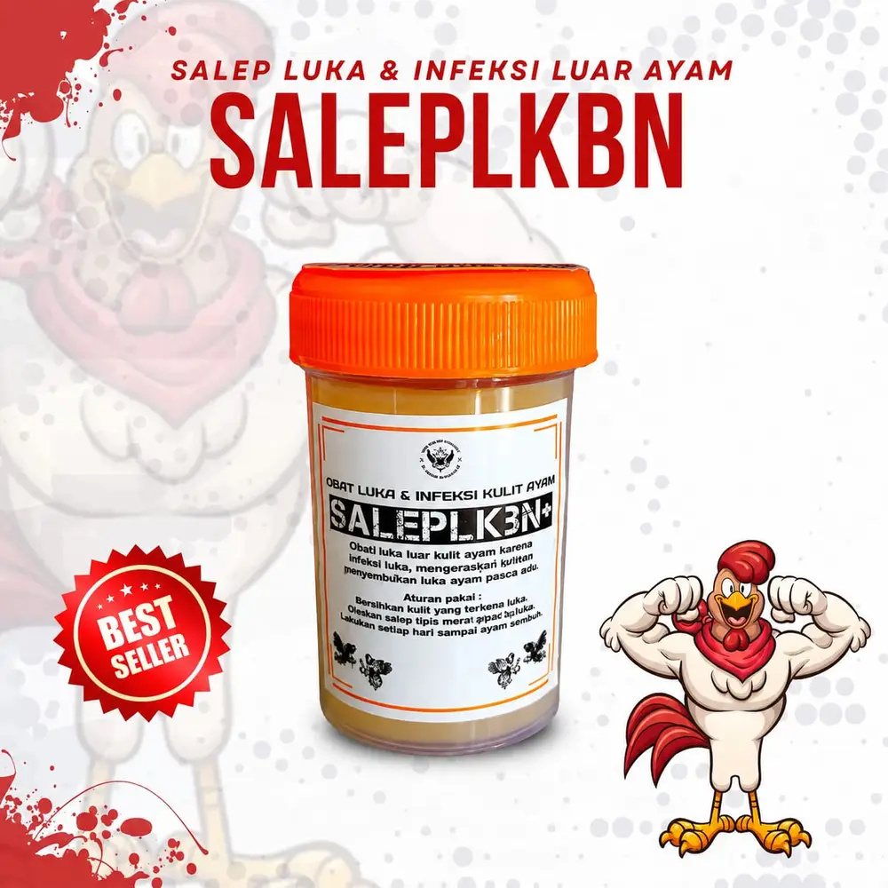 Salep luka luar ayam aduan cepat kering anti infeksi jalu taji SALEPLKBN+ - Gambar 3