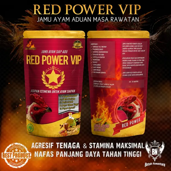 Jamu Ayam RED POWER VIP Doping ayam bangkok super agresif kualitas istimewa - Gambar 4