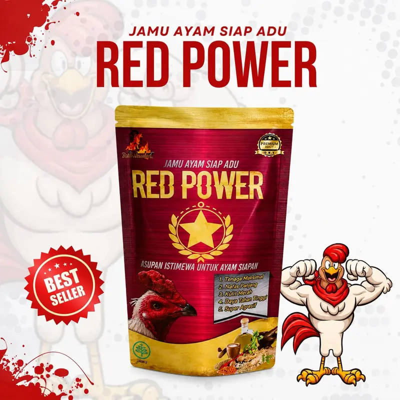 Jamu Ayam RED POWER VIP Doping ayam bangkok super agresif kualitas istimewa - Gambar 3