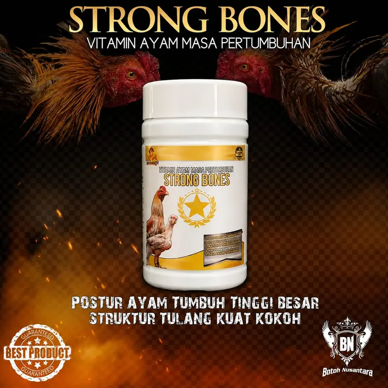 STRONG BONES VItamin kalsium untuk tulang ayam kuat dan struktur tulangan ayam aduan kokoh - Gambar 4